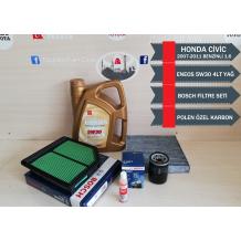 Honda Civic 2007-2011 FD6 Eneos 5W30 4LT - Bosch Bakım Seti