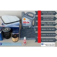 Toyota Corolla - Auris  2010 -2012 1.4 Dizel Shell Helix 5w30 - Bosch Set