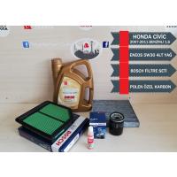 Honda Civic 2007-2011 FD6 Eneos 5W30 4LT - Bosch Bakım Seti