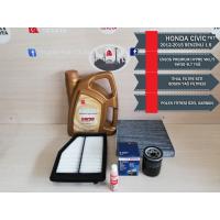 Honda Civic 2012-2015 FB7 Eneos 5W30 Yağ 4LT - İthal Filtre Seti